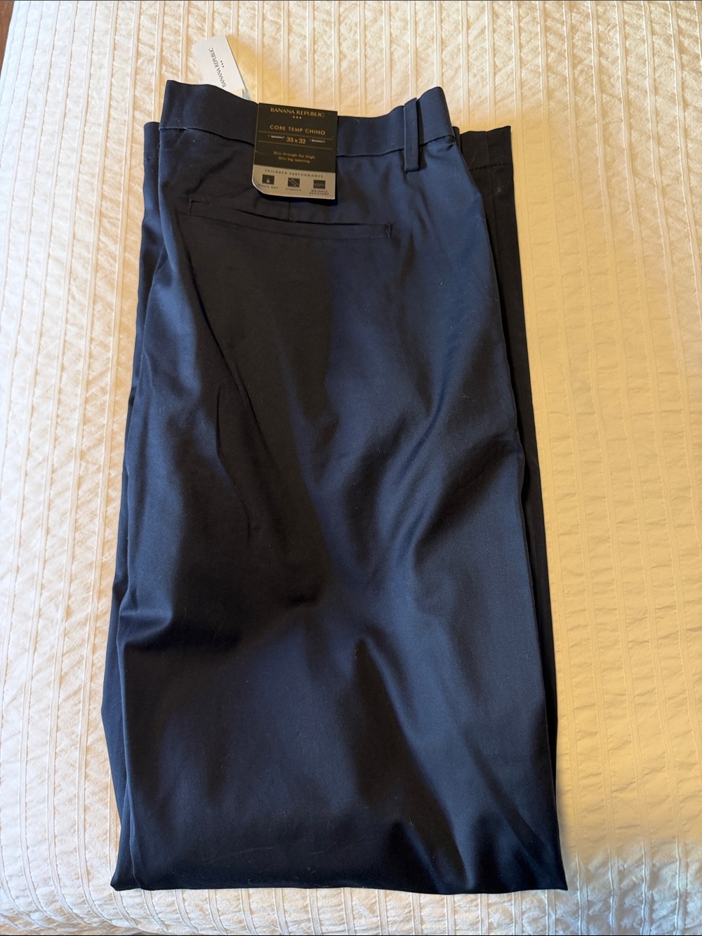Banana Republic Men’s Core Temp Chinos — Dark Navy